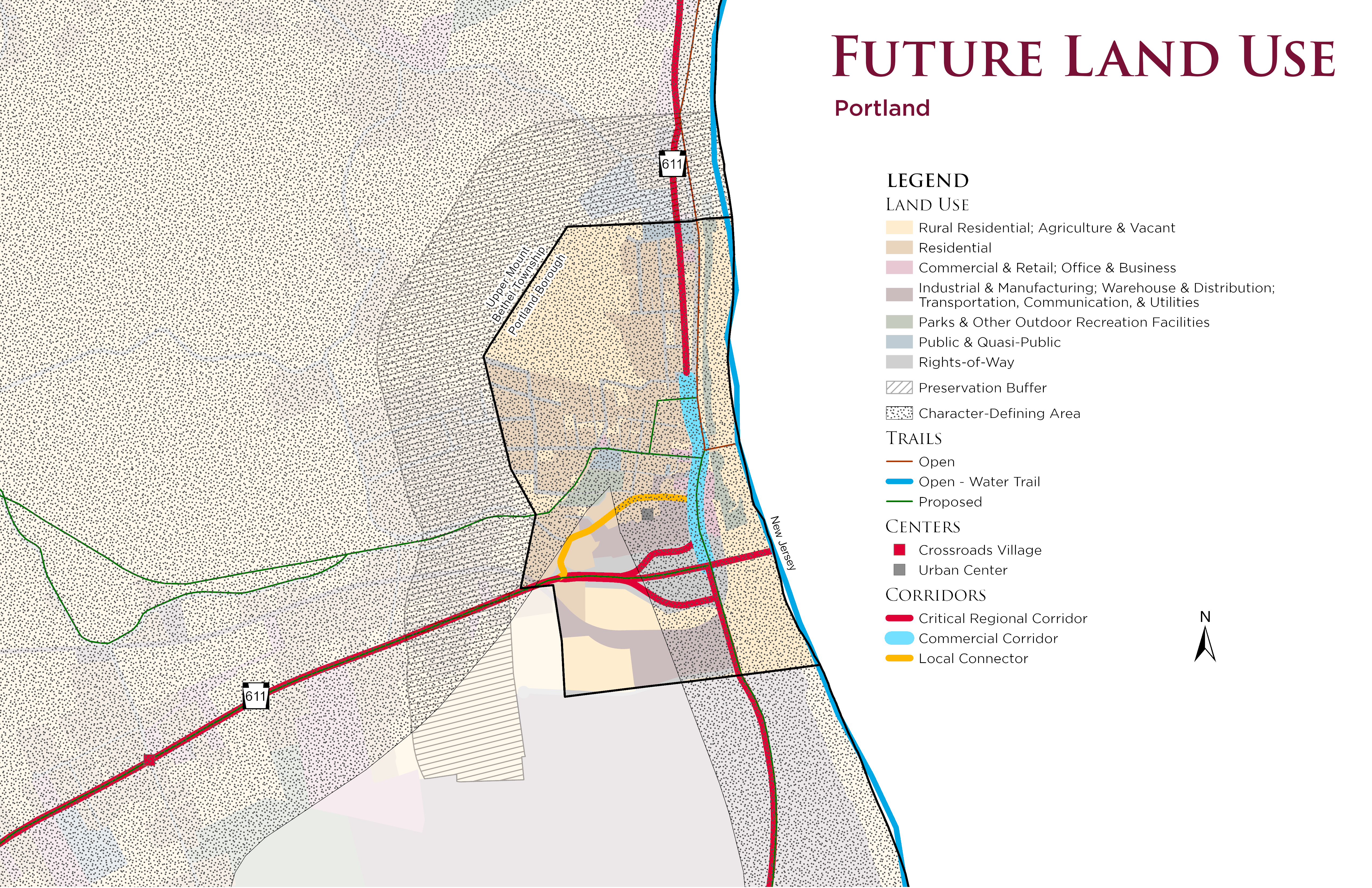 Future Land Use Plan Map for Portland